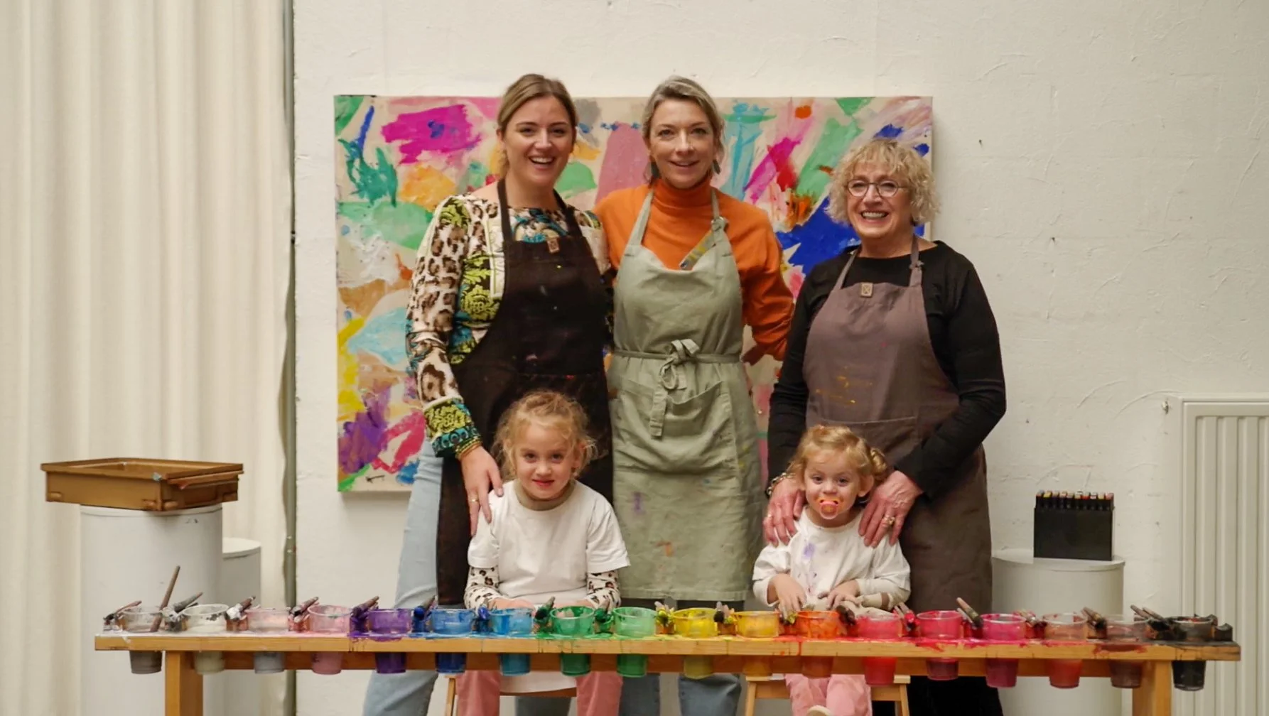 Colour and gesture on canvas during FRAME